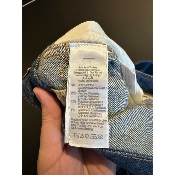 NWT Madewell Curvy Superwide-Leg Jeans 30 High Rise Wide Leg Baggy Denim Blue - Picture 7 of 12